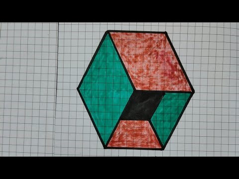How to draw a 3D illusion tricks Stap by step drawing ✏️ Easy 3D colouring art work drawing ✍️