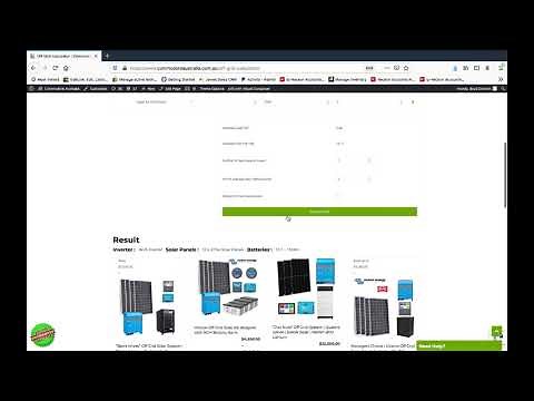 Off Grid Solar Calculator