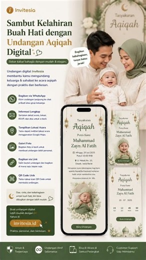 Sambut Kelahiran Bayi dengan Undangan Aqiqah Digital