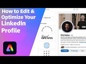 How to Optimize your LinkedIn for 2022 | Adobe Express