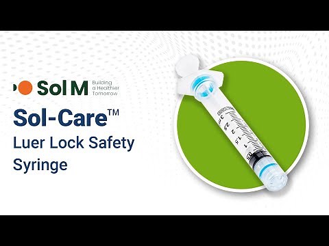 Sol-Millennium Sol-Care Luer Lock Safety Syringe