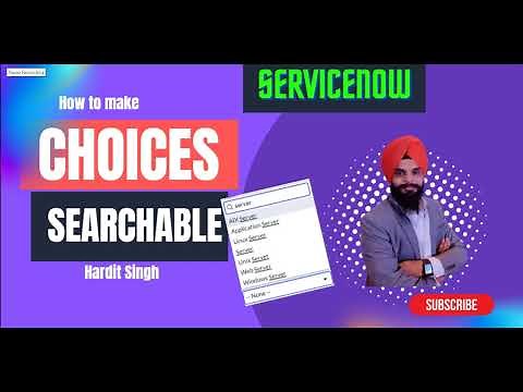 How to make choice or select box field searchable in ServiceNow?