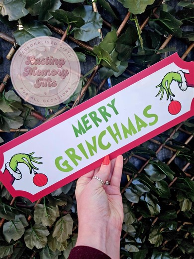 Grinch Christmas Signs