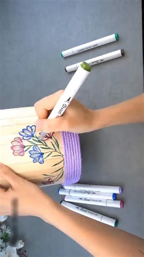 Comment fabriquer un joli panier en plastique et bâtons de glace facilement !" #Handmade #DIY #ideas #craft #diycraft #creative #homemade #handicraft #fyp | Nenah Hayati