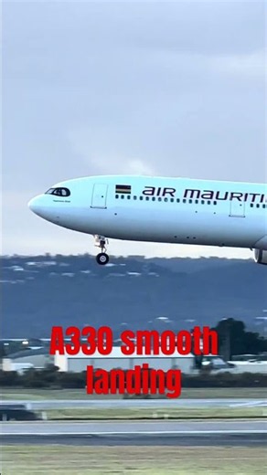 Air Mauritius Airbus A330 Smooth Landing at Perth Airport ✈️ | Stunning Widebody Touchdown in 4K