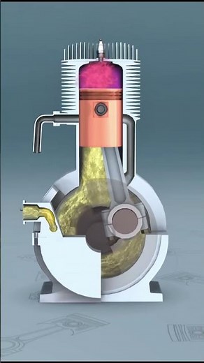 two stroke diesel engine #mechanical #technology #two stroke engine