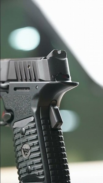 Internal hammer design. 1911-style trigger. Optic ready slide. The BULWARK. 🦅