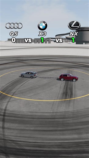 Audi Q5 vs Bmw x3 vs Lexus NX#beamng #lexususa #audi #suv #fyp
