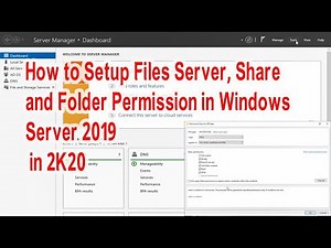 How to Setup Files Server and Folder Permission in Windows Server 2019
