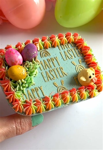 Mini Easter Cake Recipe with Chocolate Eggs