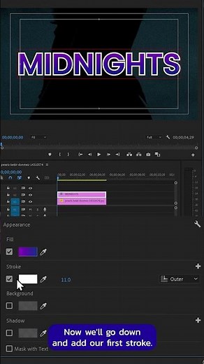 New Premiere Pro 2023 Text Stroke Options with Gradients 🖌🎨 #shorts