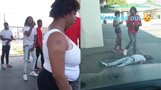 Man gets dropped during street fight in Chicago