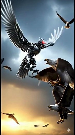 Cyber Hawk vs Wild | Ultimate AI Bird Fight in the Sky