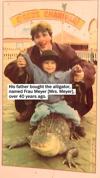 This man grew up with an alligator