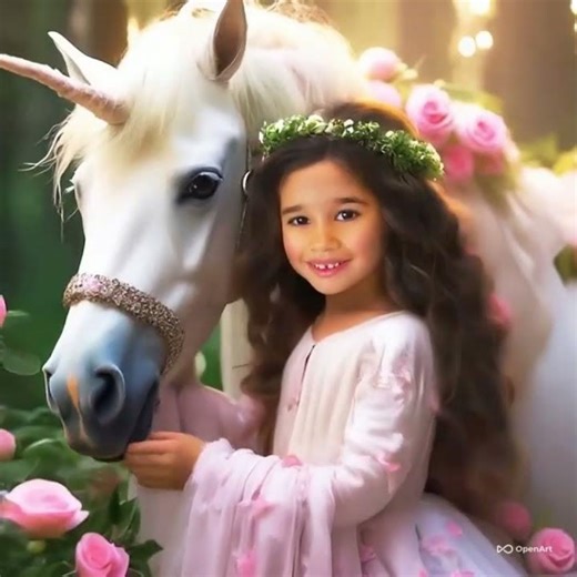 Sofia with unicorn magic story #magic #story #unicorn