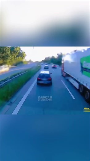 Truck blocking Audi driver? Too much space! #shorts