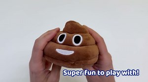 ArtCreativity Poop Plush Fart Noise Maker - 1 Piece - Emoticon Poop Toy for Kids and Adults - Squishy Sound Maker - Hilarious Fart Gag Gift - Office Desk Toy