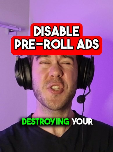 The secret to disabling Twitch Pre-Roll Ads 🤫 #streamertips #twitchgrowth #cpawsmusic #twitchstreamer