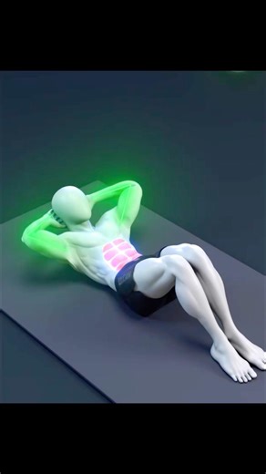 Perfect Crunches Technique #shorts #fitness