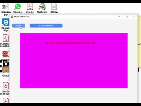 Fenêtres internes en WinDev 25