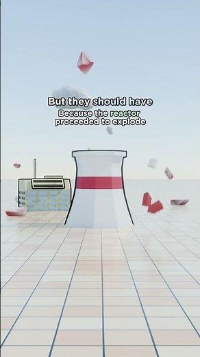 Chernobyl explained (in low poly) #shorts #blender