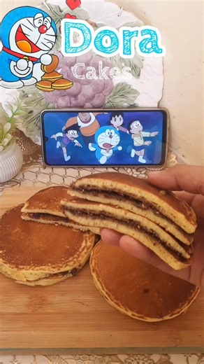 Doramon Dora Cake Recipe🥞 #shorts #doraemon #doracakerecipe