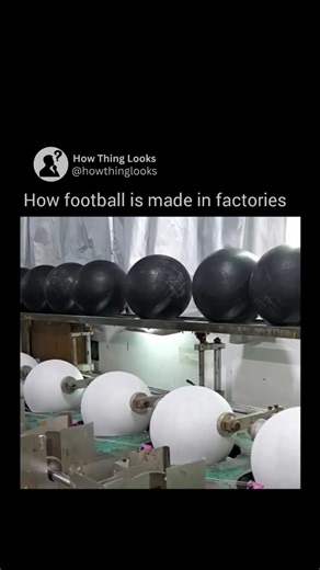 How Things Look | Modern footballs are crafted through a detailed and precise manufacturing process that transforms raw materials into the familiar spherical... | Instagram
