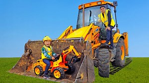 392K views · 422 shares | Tractor wheel Fall off - Senya and Papa Playing with mini and BiG Power Wheel Tractors | Cartoons Toys TV | Facebook