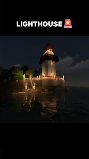 Minecraft Lighthouse Build #minecraft #minecraftbuild #lighthouse