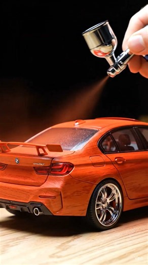 🔥 Wood to create BMW ka masterpiece!🚗✨ #ai#BMW
