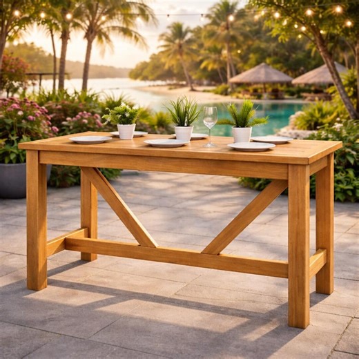 DIY Outdoor Bar Table Plans | Patio Bar Build PDF Download - Etsy