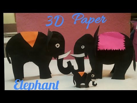 How to make 3D paper Elephant? Easy and simple