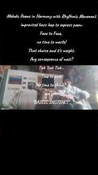 "Bassic Instinct" #improvisation #bass #loop to express #poem