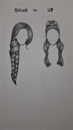 How to Draw hair style ... #howtodrawhair #drawing #art #new #youtubeshorts