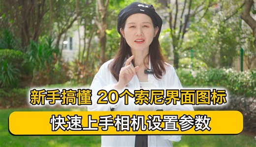 纯干货！新手搞懂 20个索尼界面图标，快速上手相机设置参数