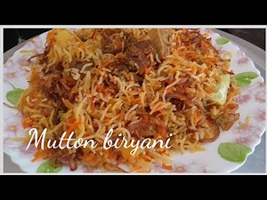 Mutton biryani recipe / 1kg mutton 1kg rice biryani recipe / Flavourful easy biryani recipe