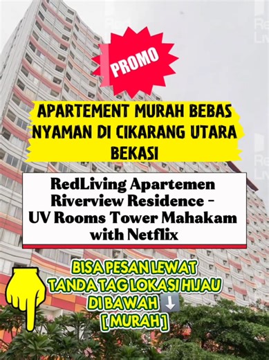 📍RedLiving Apartemen Riverview Residence - UV Rooms Tower Mahakam with Netflix Jalan Inspeksi Kalimalang, No.1, Cikarang Utara, 17530, Bekasi, Indonesia [SCREANSHOOT] Info Booking Lewat Sales pasti harga murah,Aman dan Nyaman 📌WhatsApp 082-129-402-401 ✅️ BISA BAYAR DI HOTEL ✅️FREE RESERVASI ✅️SUDAH PASTI HARGA DARI AGENT SELLER JAUH LEBIH MURAH DAN HEMAT DI BANDINGKAN JIKA LANGSUNG DI TEMPAT (DI HOTEL) ✅️MELAYANI BOOKING/RESERVASI UNTUK REDDOORZ SELURUH INDONESIA🇮🇩 📌BOOKING ONLINE 30% KODE 