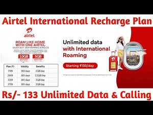 Airtel ₹133 International Roaming Pack Full Details 🔥 | Cheapest SMS & Call Plan for Abroad 2026