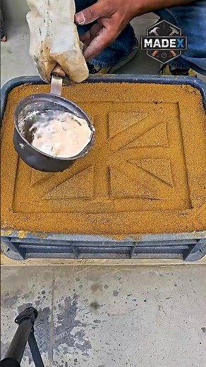 DIY Lead Diecasting at Home: Perfect Sand Mold Reveal!