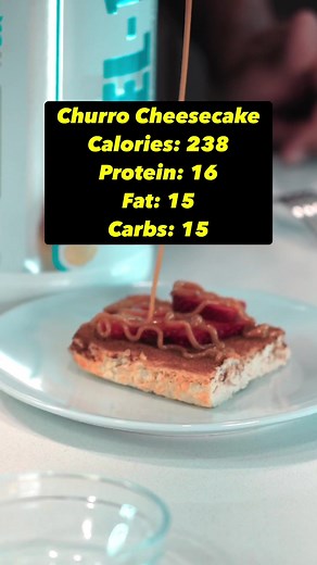 One of 16 recipes in my modified macros e-book: high-protein. Each recipe makes five servings, so it’s easy to meal prep. Give this recipe a try and let me know what you think. Comment 🔥 if your going to try this! ingredients * 12 ounces light cream cheese * 4 tbsp granulated calorie free sweetener * 1 scoop 1stPhorm Level1 vanilla protein powder * 1/4 cup low fat greek yogurt * 1 egg * 1/2 tsp lemon juice * 1 tsp vanilla extract * Avocado spray Topping * 3 tbsp granulated calorie free sweetene