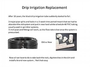 Creating Drip system using Schedule 40 PVC pipe and fittings