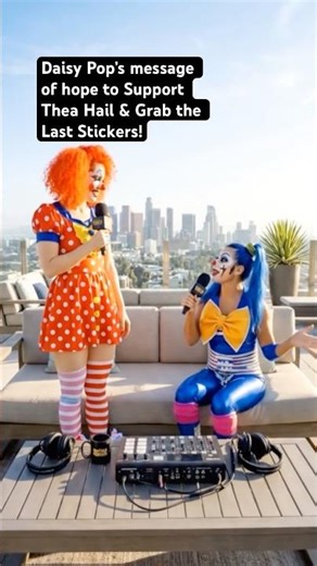 Daisy Pop’s message of hope to Support Thea Hail & Grab the Last Stickers!