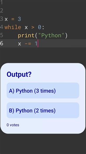 8⃣ Python Quiz 🔥 Can You Guess the Output? #coding #atmproject #python
