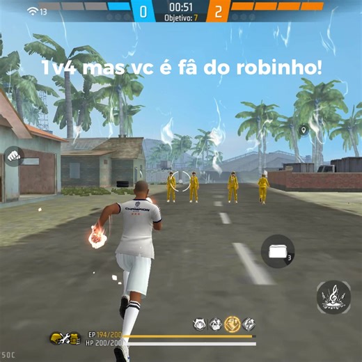 Robinho e a Raiva em Free Fire