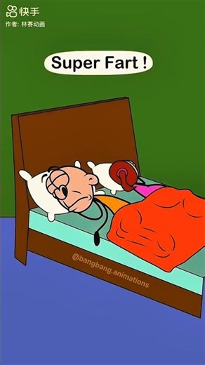 Super Fart Destroys the Wall! 💨😂 Animated Comedy #shorts #SuperFart #FunnyShorts