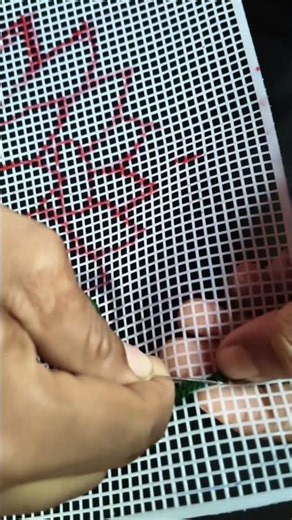 Type-2: Cable stitch on plastic canvas for Beginners✅
