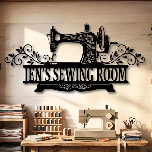 Personalized Sewing Room Metal Sign, Sewing Studio Decor, Grandma's Sewing Room Sign - Etsy