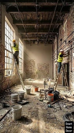 Abandoned Loft Room → Luxury Bedroom Transformation 😱 | Satisfying Renovation Process #trending