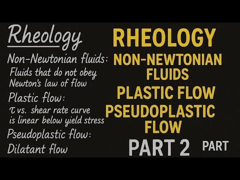 Rheology||Non newtonian fluids||Plastic flow||Pseudoplastic flow||Dilatant flow||handwritten notes