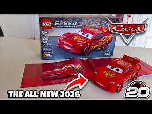 2026 Disney Cars LEGO Speed Champions Lightning McQueen Figure Unboxing & Review — 20th Anniversary